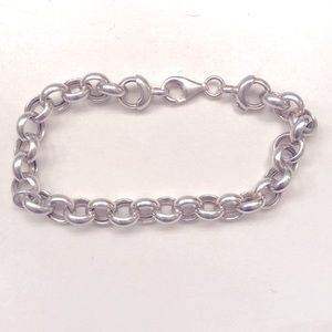 Sterling silver chain link bracelet